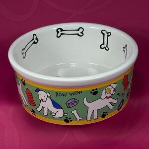 RIVIERA VAN BEERS by Signature heavy stoneware pet bowl
